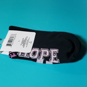 New black cancer awareness Hope fight socks